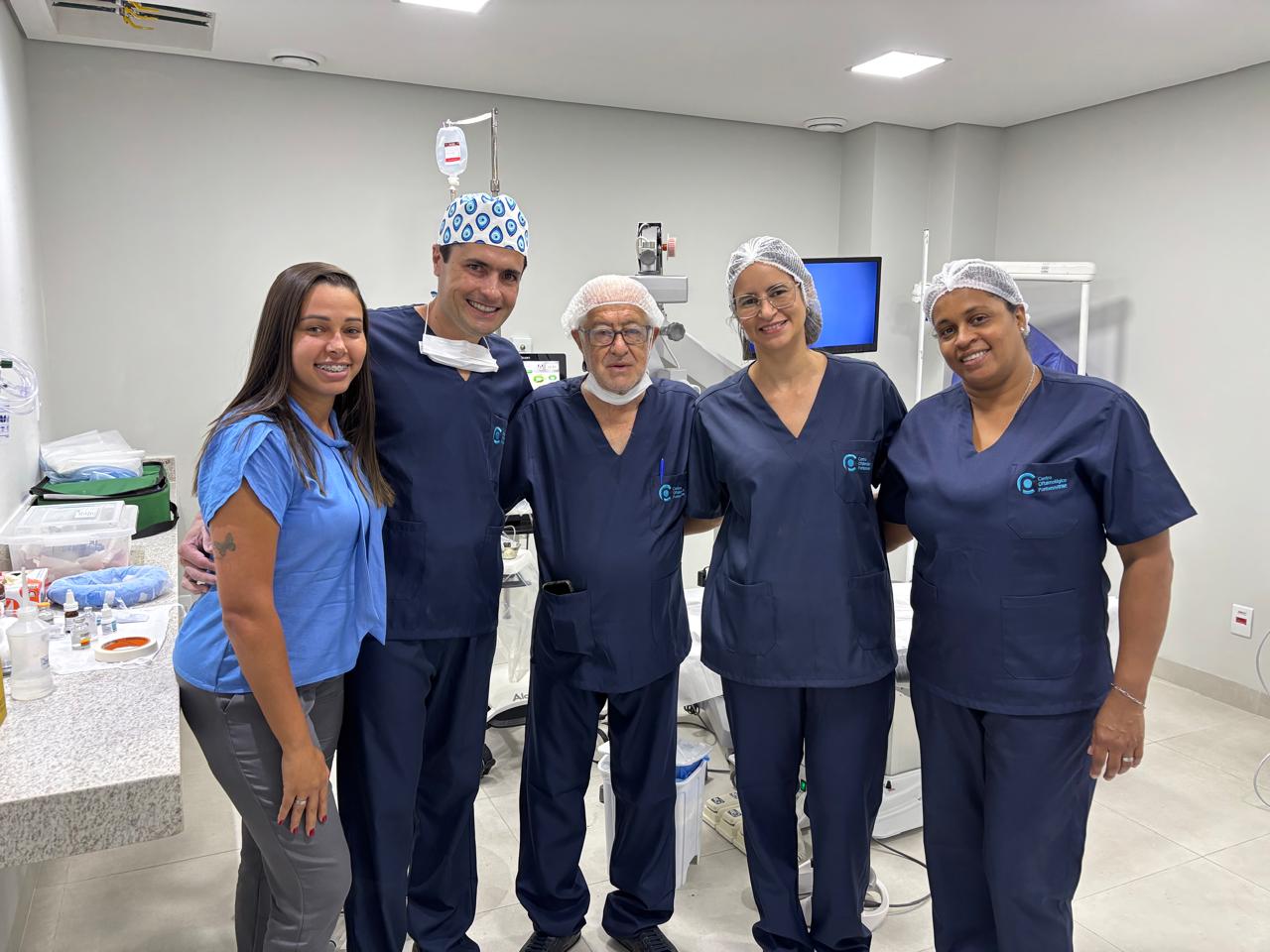 Equipe no Centro Cirúrgico Ambulatorial